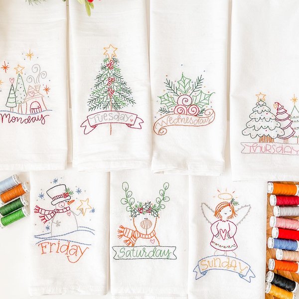 Christmas Days Printed Hand Embroidery Patterns