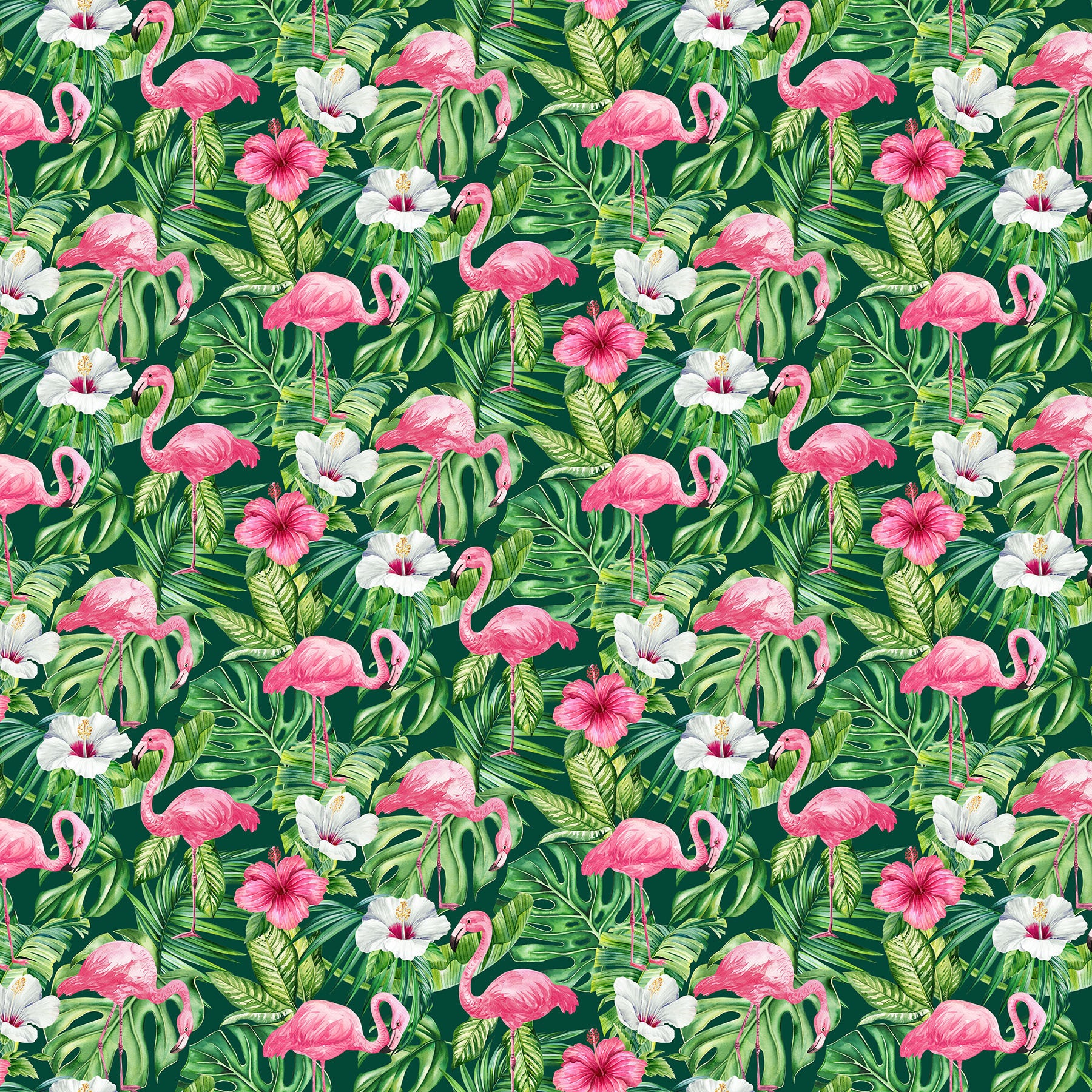 Coastal Breeze DP28557-78 Dk Green Multi