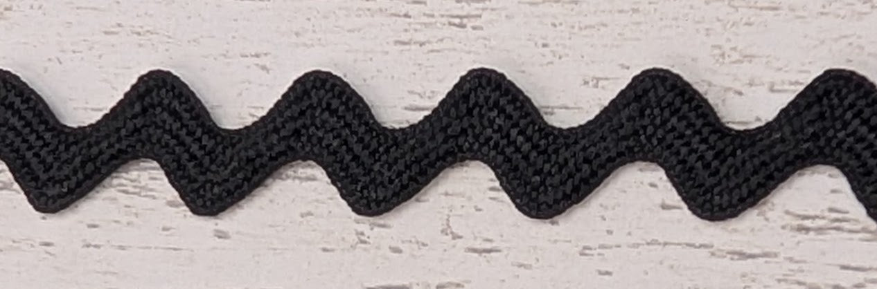 Cotton Rick Rack 3/8" Black
