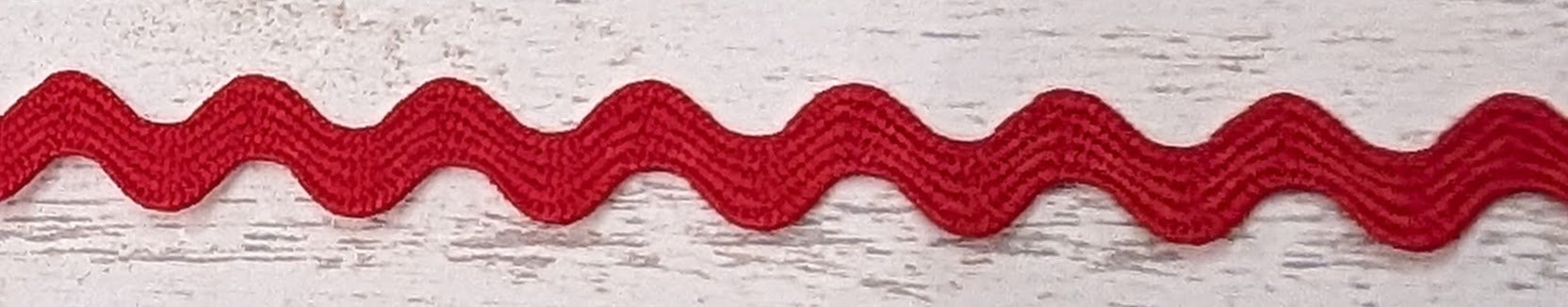 Cotton Rick Rack 3/8" Bright Red