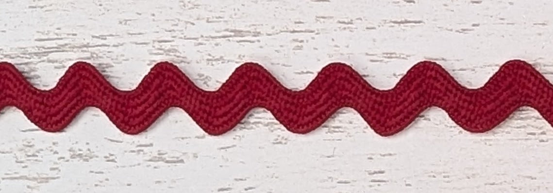 Cotton Rick Rack 3/8" Dark Red