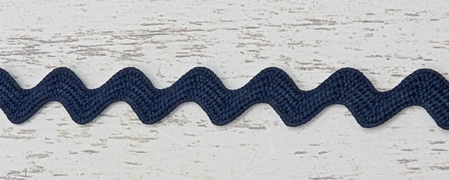 Cotton Rick Rack 3/8" Navy