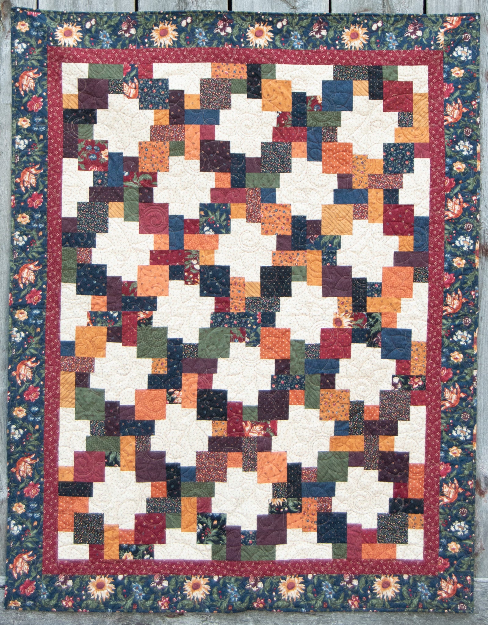 Country Roads Kansas Troubles Finished Item Size: 58" x 74"