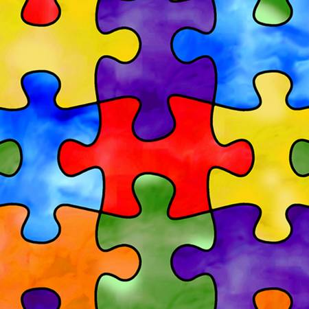 60" Wide Digital Cuddle Print Puzzle