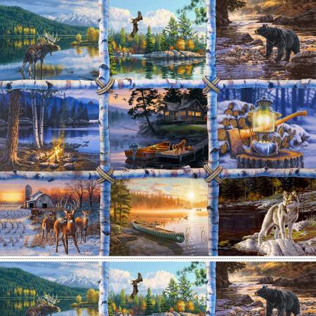 Multi North Country Panel - 36" Repeat DDC12454-MULT