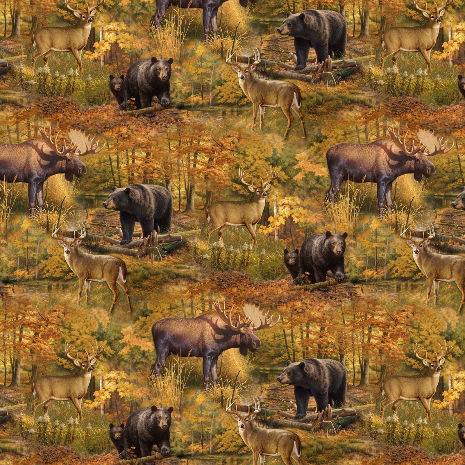 Naturescapes Wilderness DP27787-37 Rust Multi Scenic
