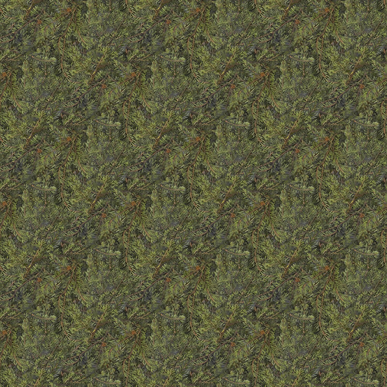 Naturescapes Wilderness DP27794-74 Green Evergreens