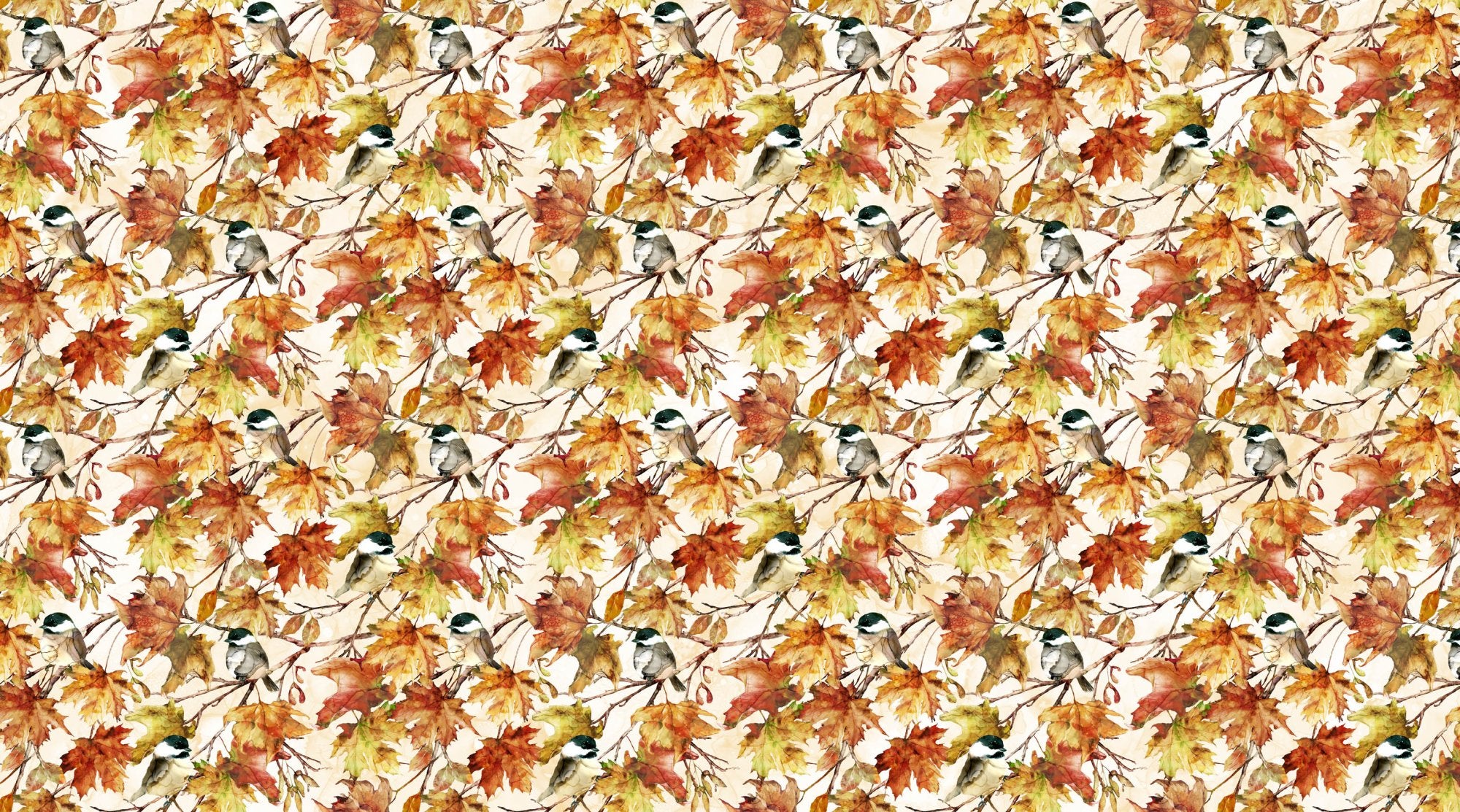 Autumn Breeze DP28057-11 Birds Cream Multi