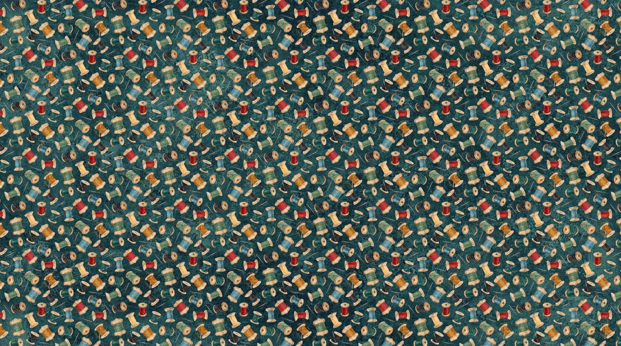 Stonehenge Stitchin' DP28345-68 Teal Multi Threads