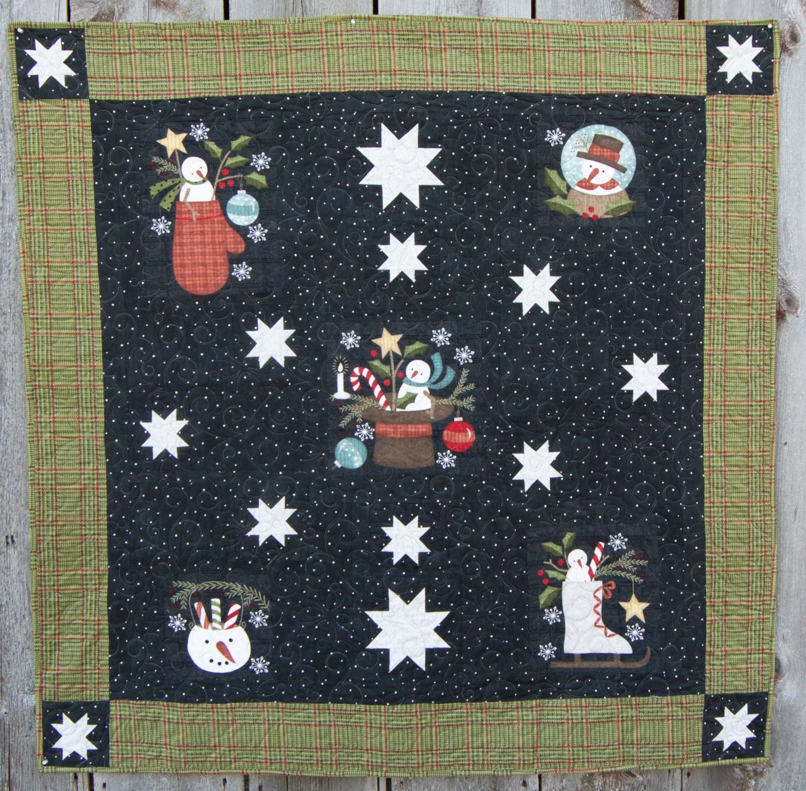 Snowdays Flannel Kit Size:  62" x 62"