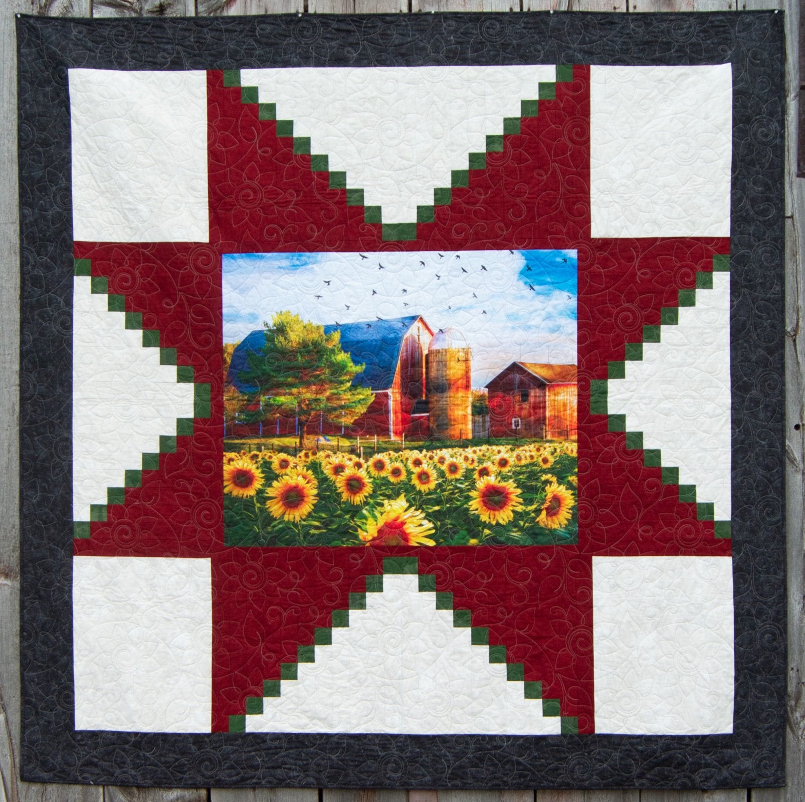 MegaStar Sunflower Barn Kit Size: 87" x 87"