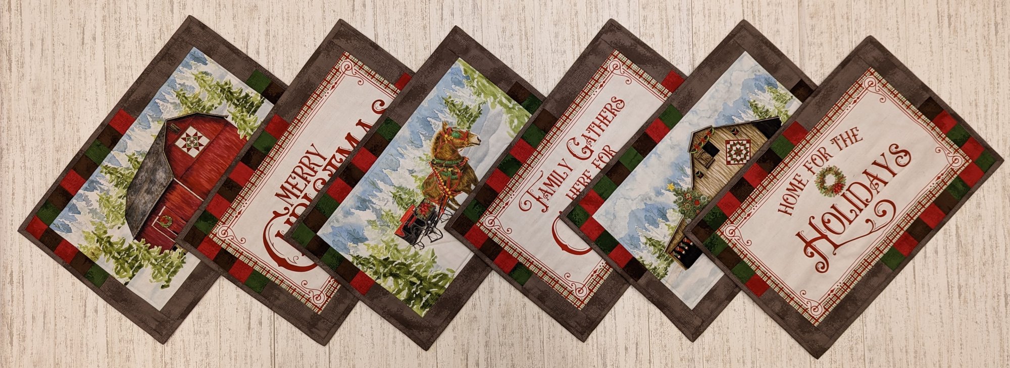 (6) Christmas Placemats