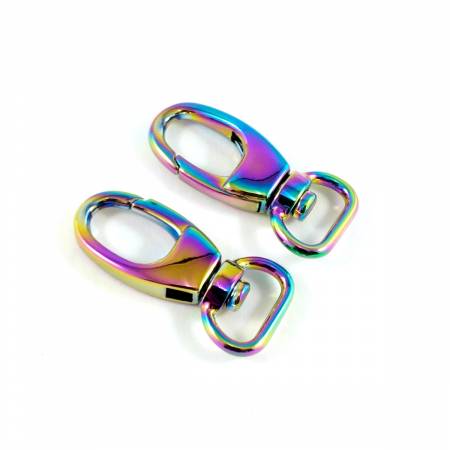 1/2" Swivel Snap Hook Rainbow