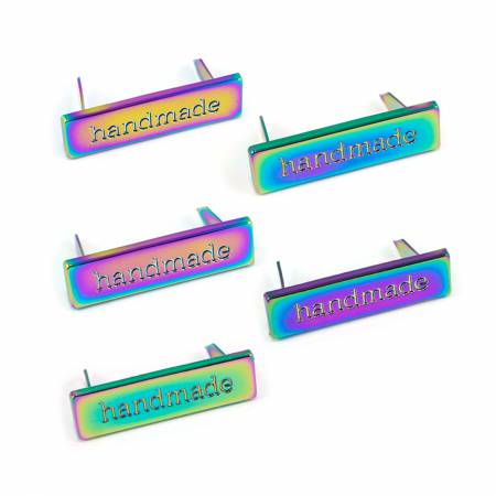 Bag Label Handmade Rainbow