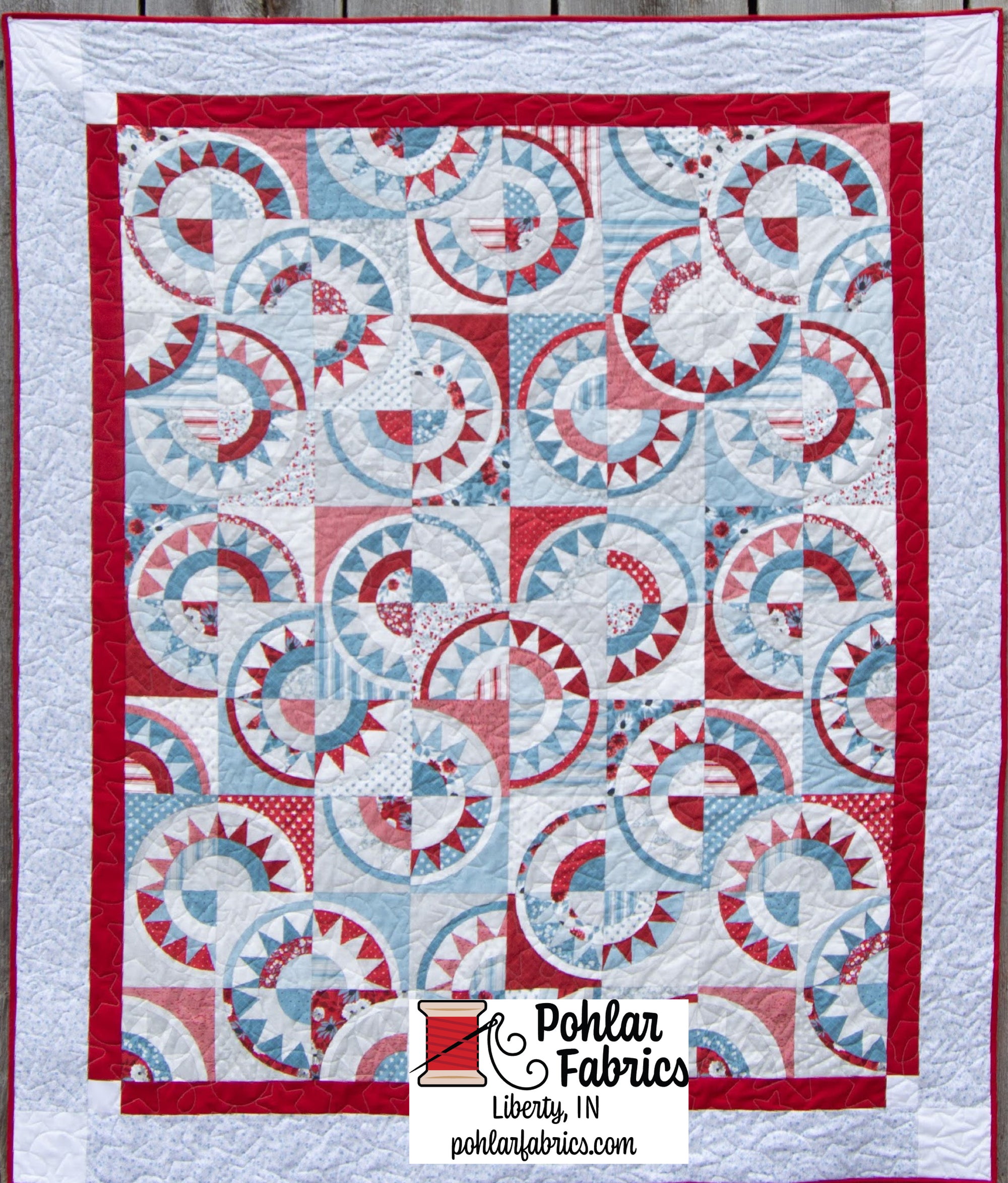 Easy Peasy Old Glory Kit Finished Size: 59" x 70"