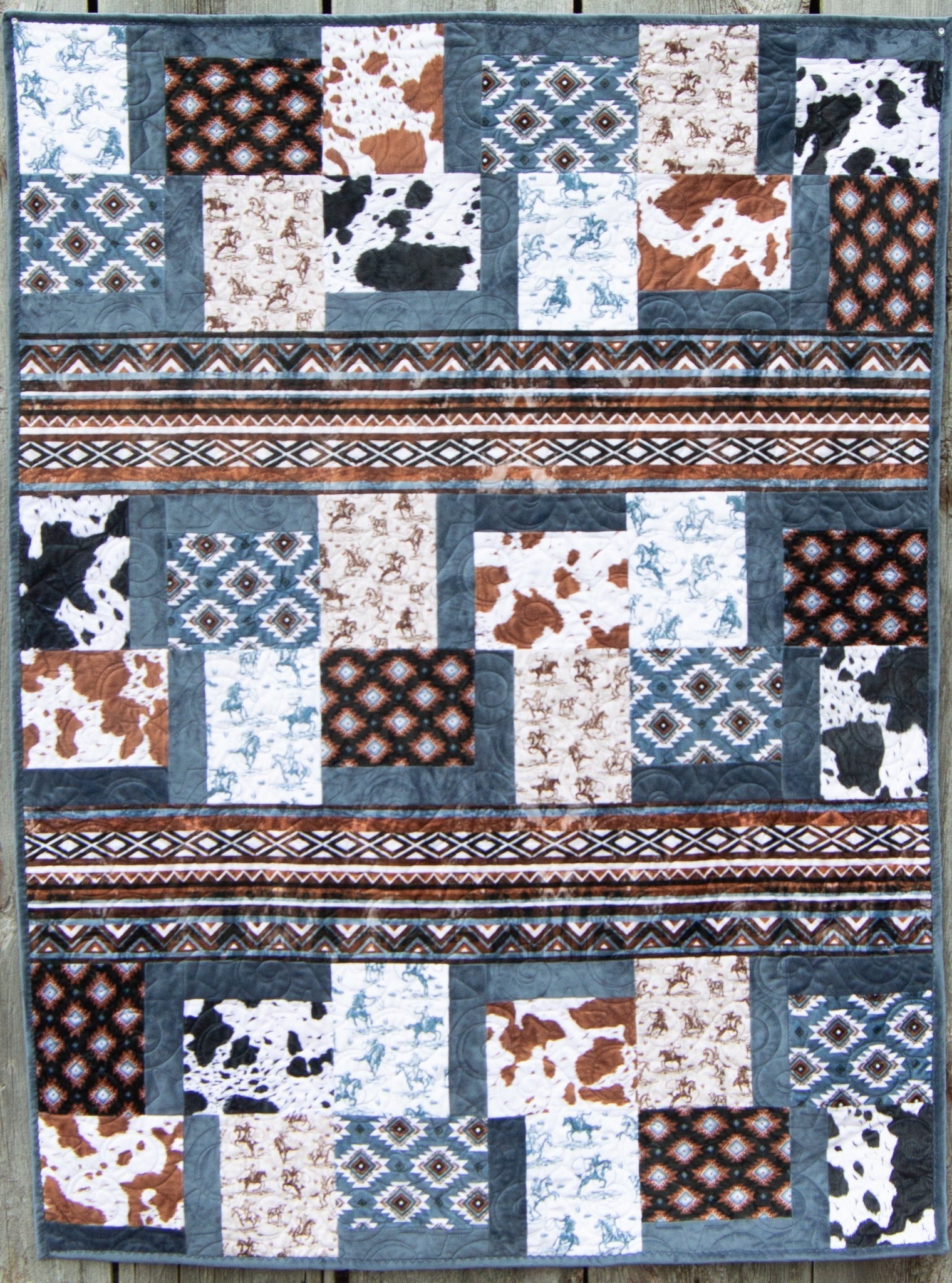 Echoes of The Ranch Foxy Kit Finished Size: 48" x 63"