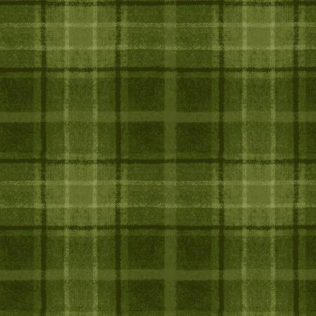 Snowtop Mountain Flannel F10896-G2 Green Big Plaid Flannel