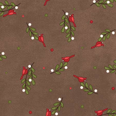 Snowtop Mountain Flannel F11164-A Brown Bunches Flannel