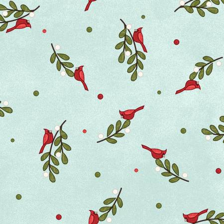 Snowtop Mountain Flannel F11164-Q Aqua Bunches Flannel