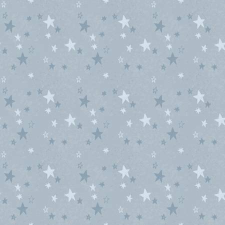 Flannel Safari Stargazing Boy Stars Blue F15311R-BLUE