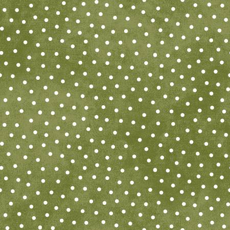 Snowtop Mountain Flannel F18506-G2 Green Dots Flannel