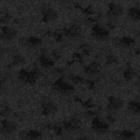 108" Wide Quilt Back - Soft Place To Land Flannel F2520-99 Black Distressed Texture