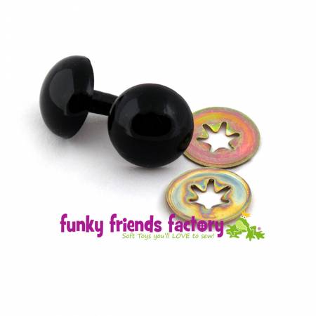 Toy Eyes Solid - 18mm (3/4") Black