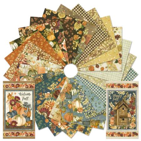 (24) Fat Quarter Bundle Hello Fall Plus (2) Panels