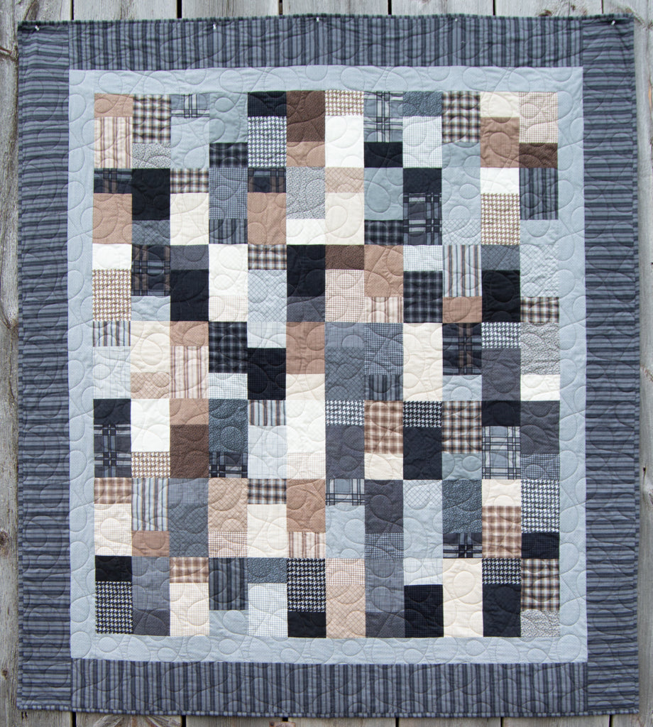 Flannel Stick and Stones Farmhouse Flannels II Finished Item Size: 70" x 79"