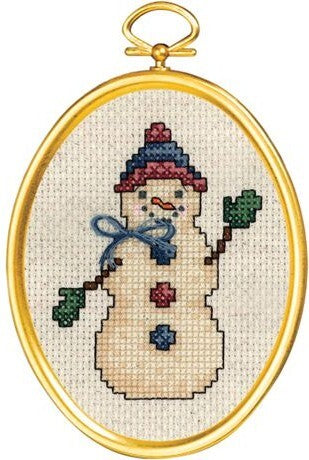 Friendly Snowman Counted Cross Stitch Kit
