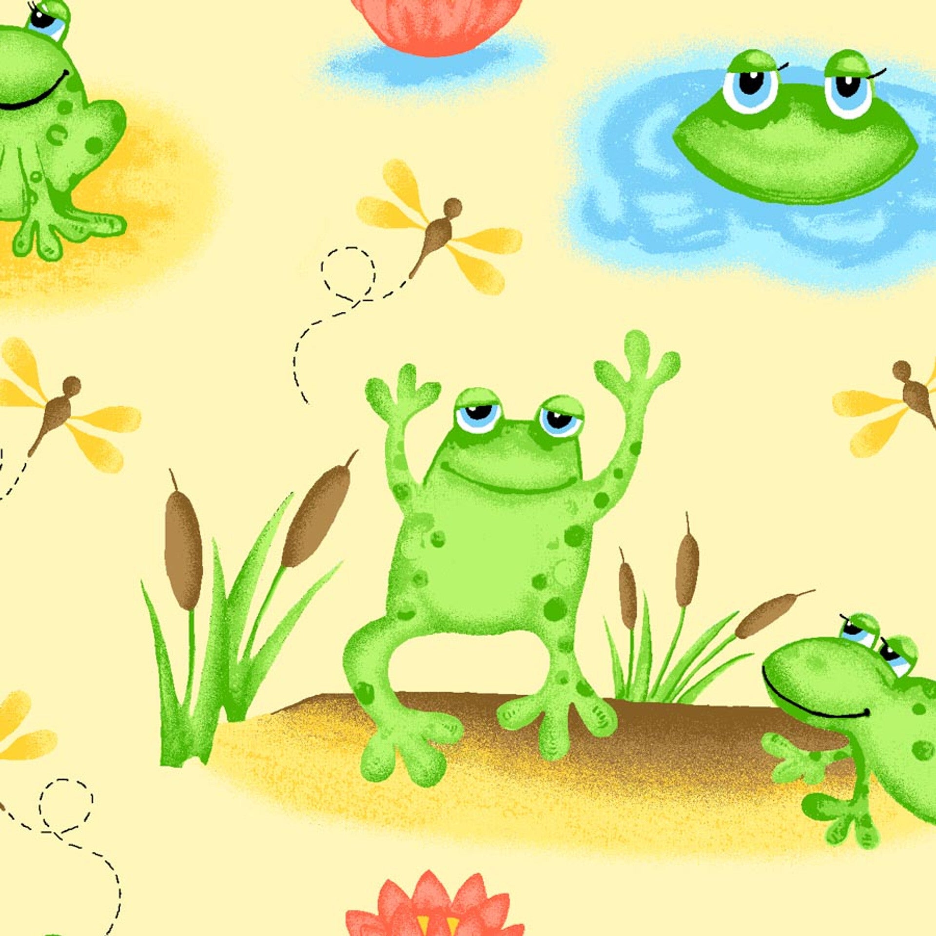 Frog Flannel 1053-44