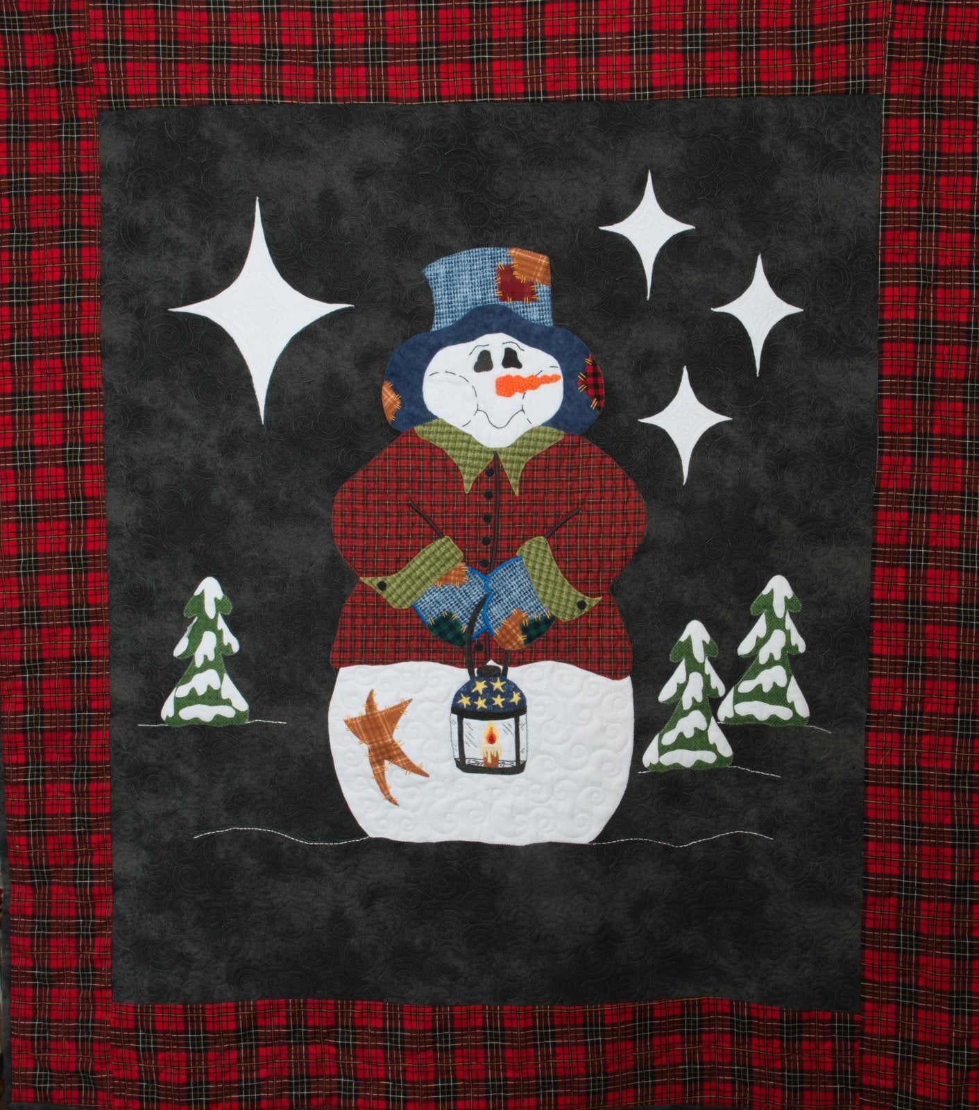 A Frosty Night Applique and Hand Embroidery Pattern Included