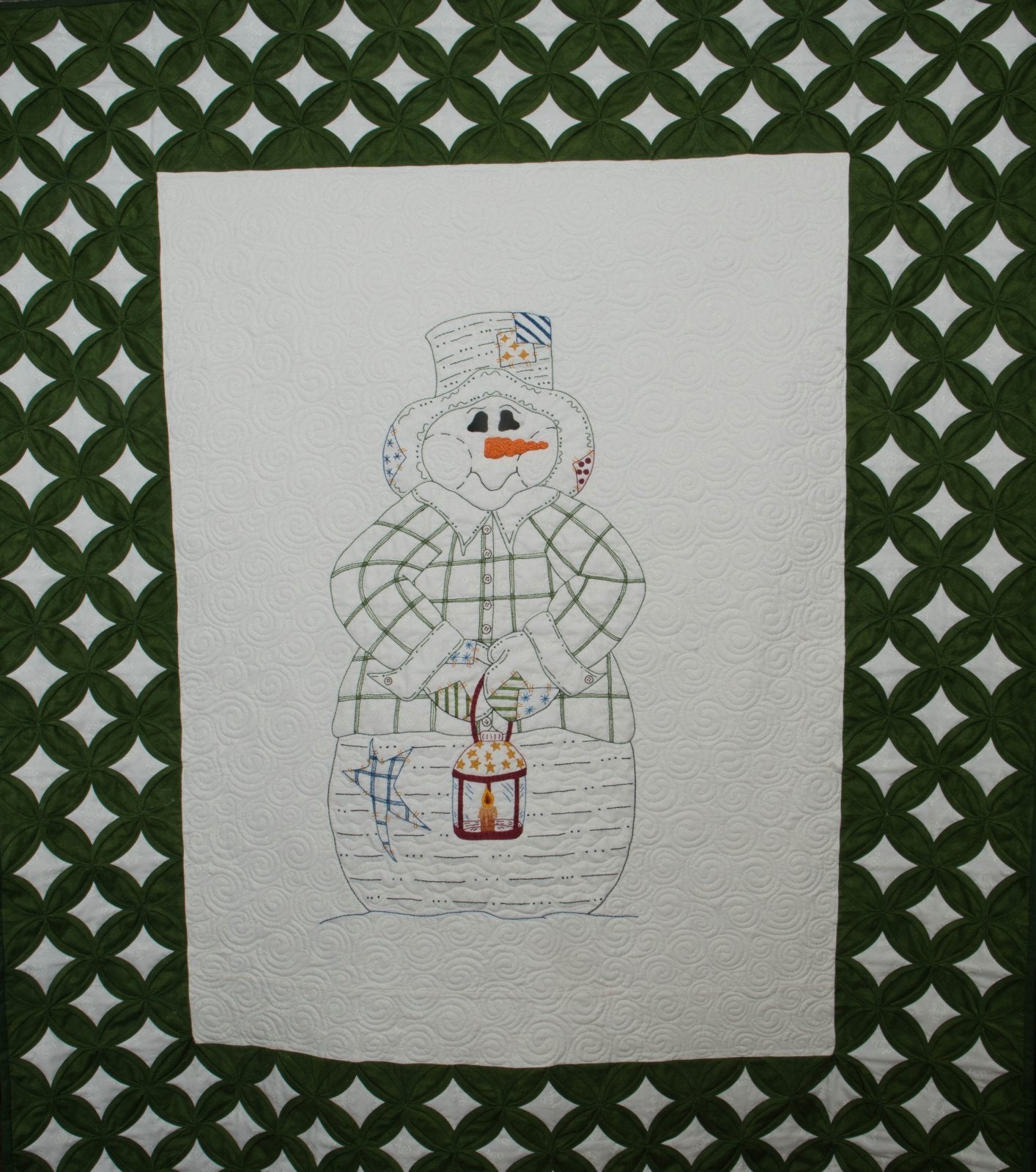 A Frosty Night Applique and Hand Embroidery Pattern Included