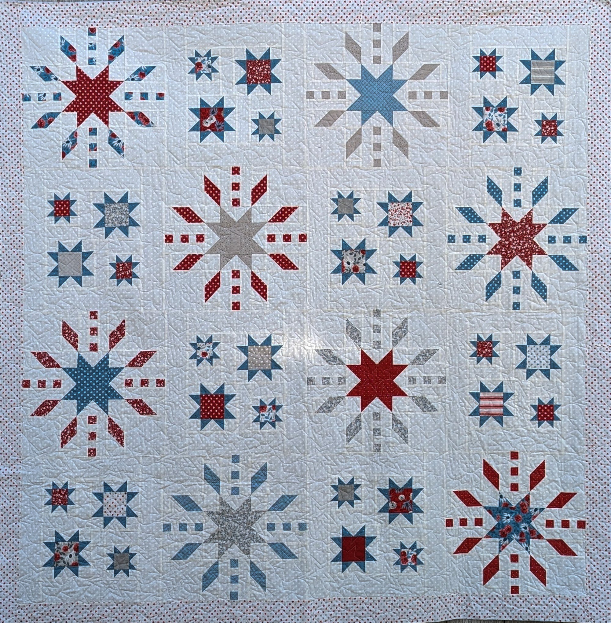 Grand Finale Old Glory Finished Item Size: 76" x 76"