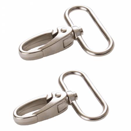 (2) Swivel Hooks 1 1/2"Nickel By Annie