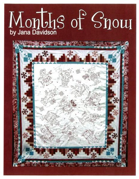 Months of Snow Hand Embroidery