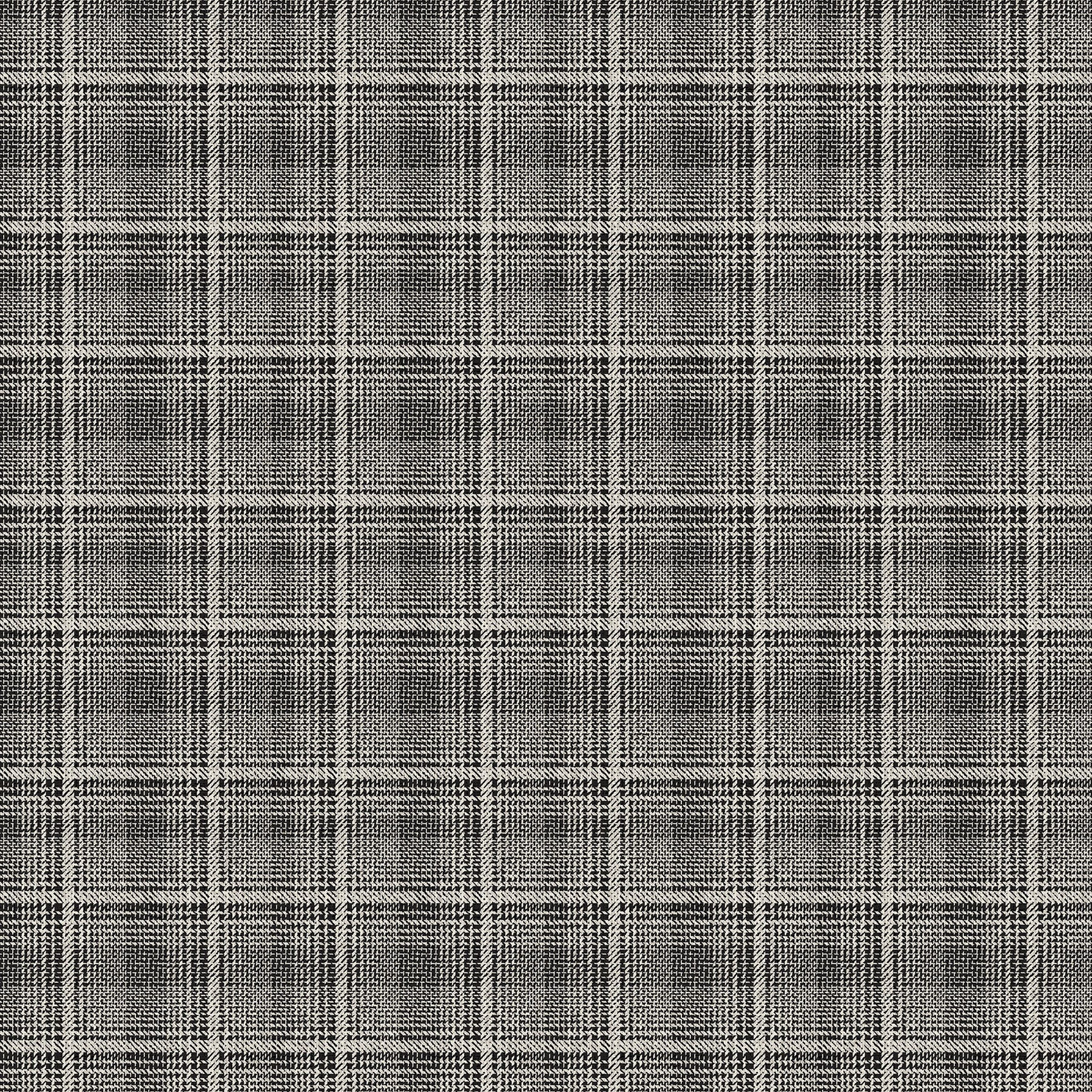 Haberdashery Flannel F28551-99 Black Gray