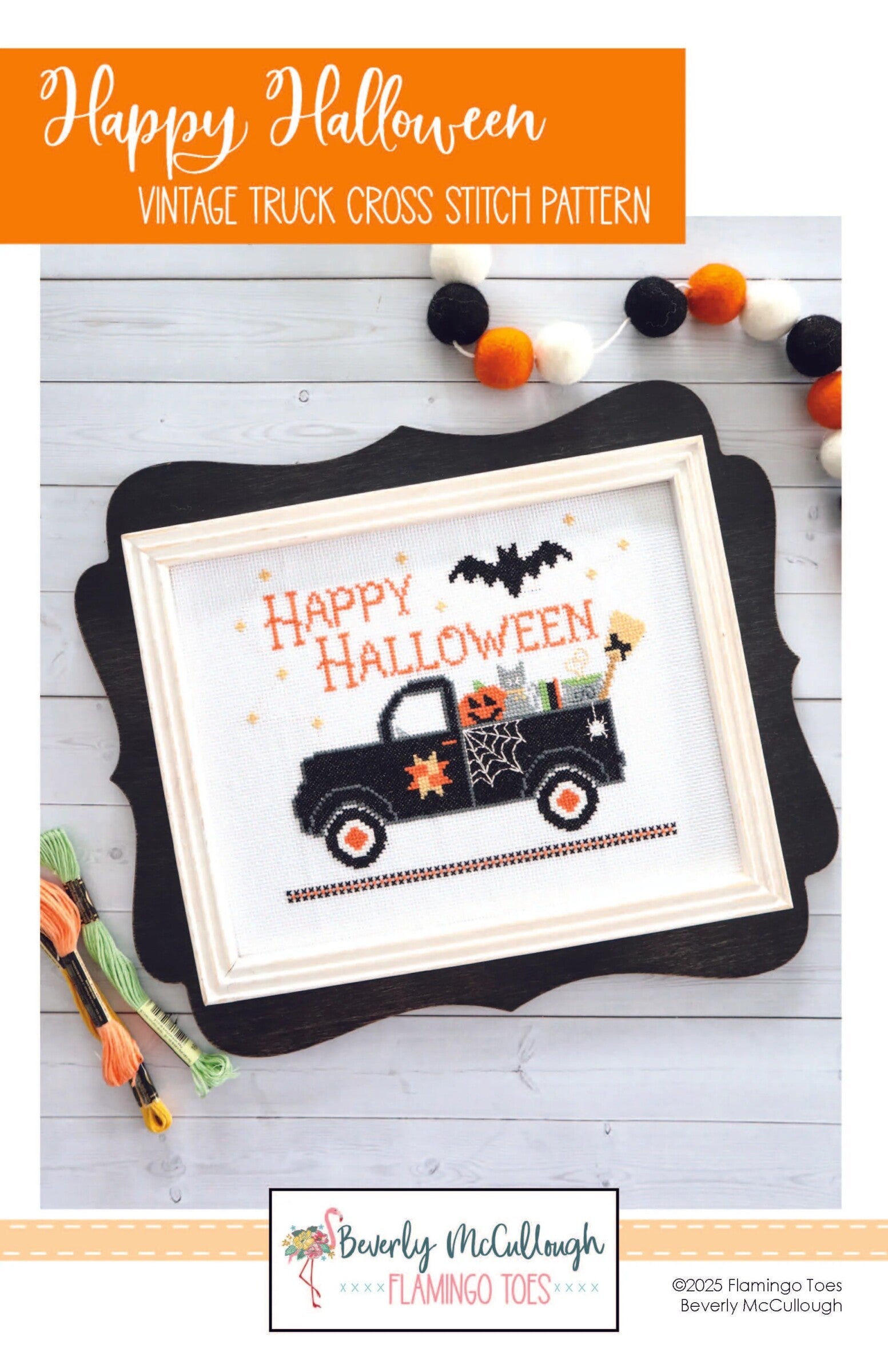 Happy Halloween Cross Stitch Paper Pattern