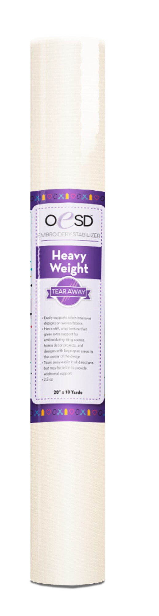 Heavy Weight Tear Away - White - 20" x 10 yds