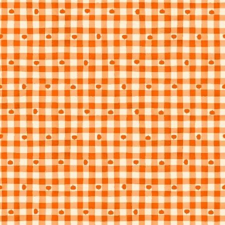 Homestead Harvest 24586-ORG Orange Pumpkin Patch Plaid