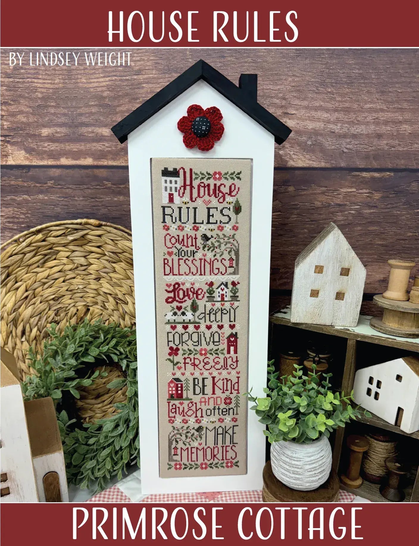 House Rules Cross Stitch Pattern