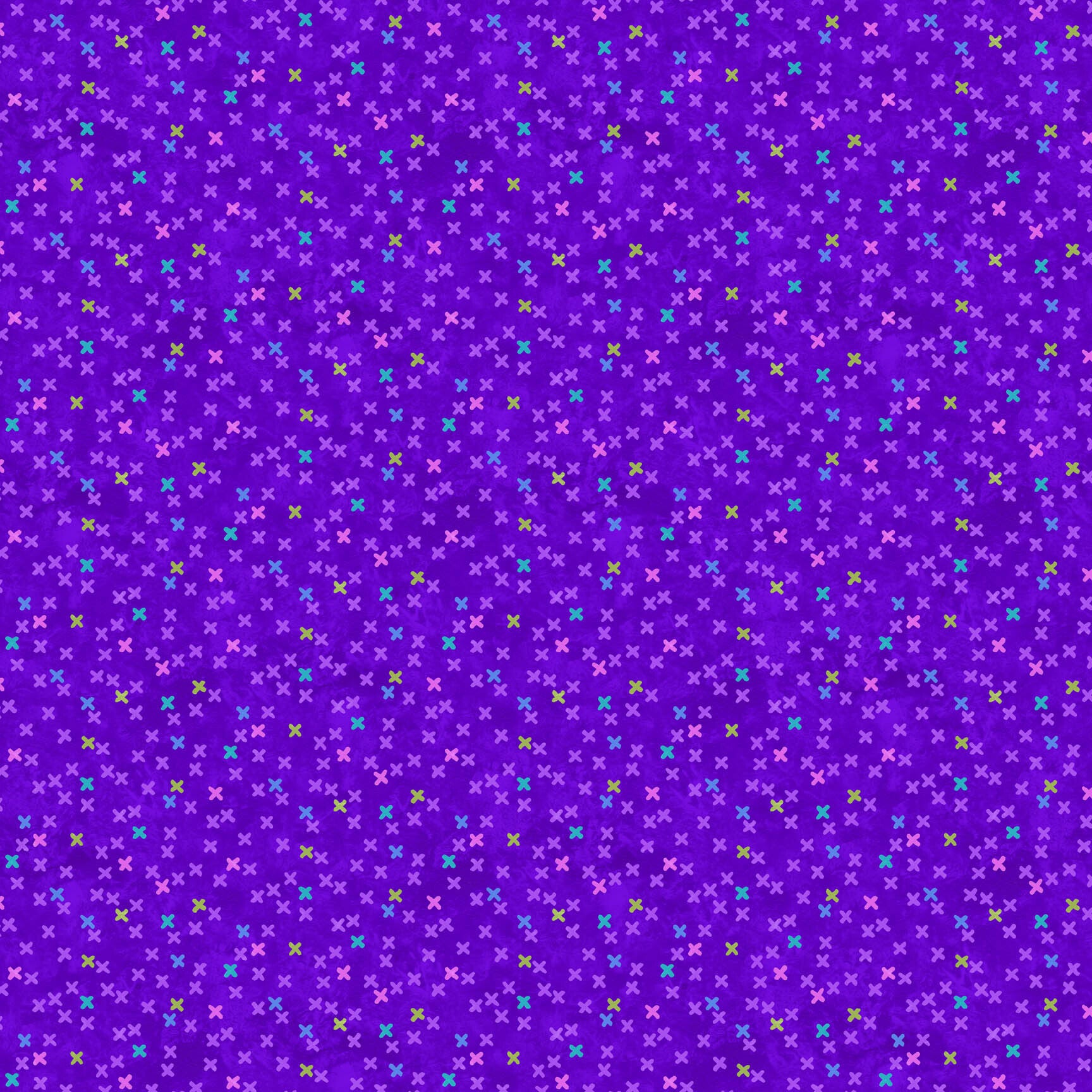 Hugs & Kisses F28001-84 Purple Multi