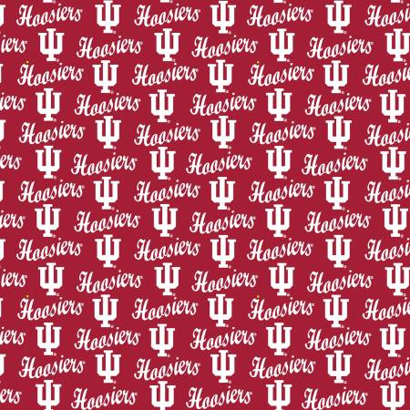 NCAA-Indiana University Mini Packed Logo Cotton IND1390