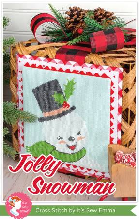 Jolly Snowman Cross Stitch by It's Sew Emma