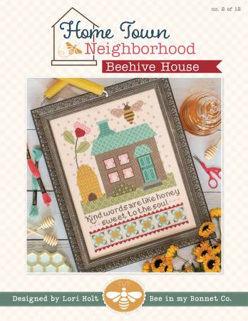 Home Town Neighborhood - Beehive House Cross Stitch Pattern
