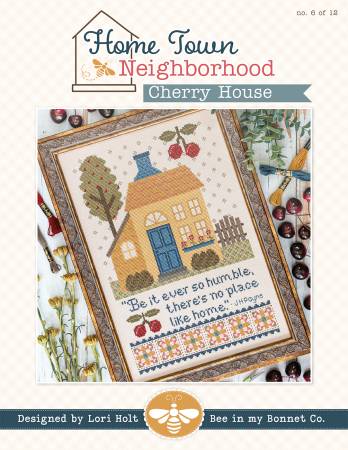 Home Town Neighborhood - Cherry House Cross Stitch Pattern