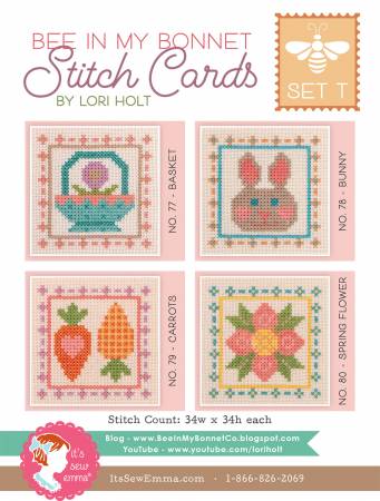 Bee in my Bonnet Stitch Card Set T