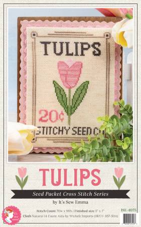 February - Tulips Cross Stitch Pattern