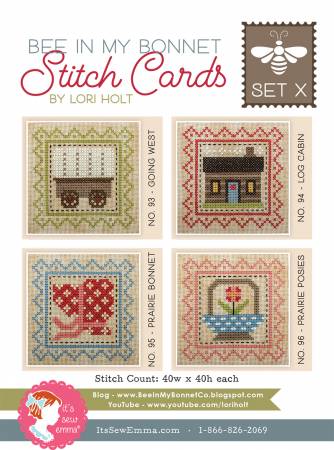 Bee in My Bonnet Stitch Card Set X