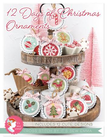 12 Days of Christmas Ornaments Cross Stitch Pattern